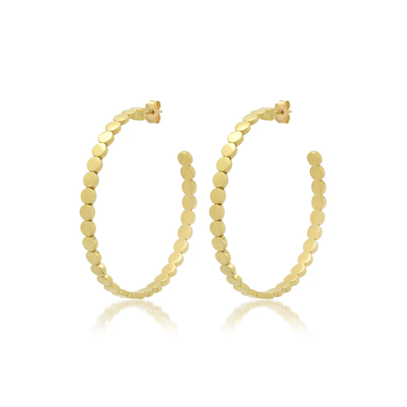 Mini Circle Link Medium Hoops