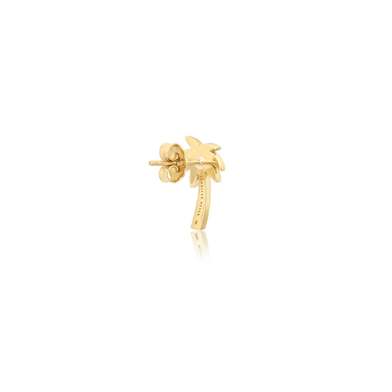 Mini Diamond Palm Tree Studs - Image 3