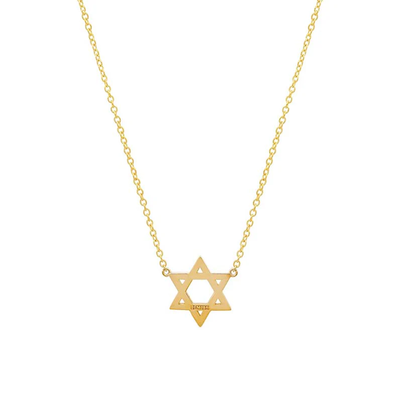 Mini Diamond Star of David Necklace - Image 2