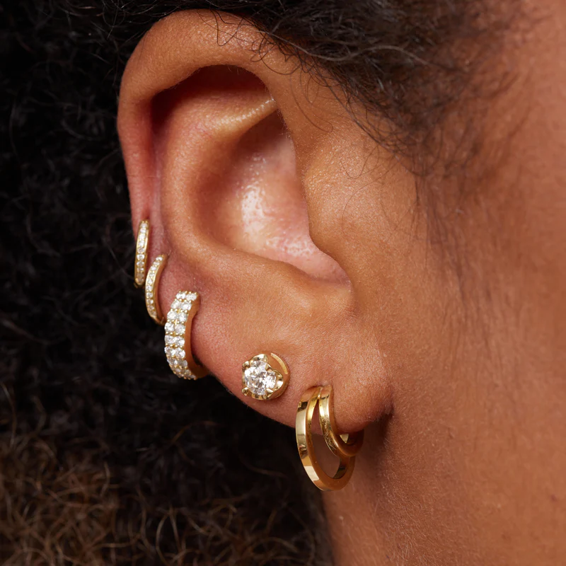 Mini Double Hoops - Image 5