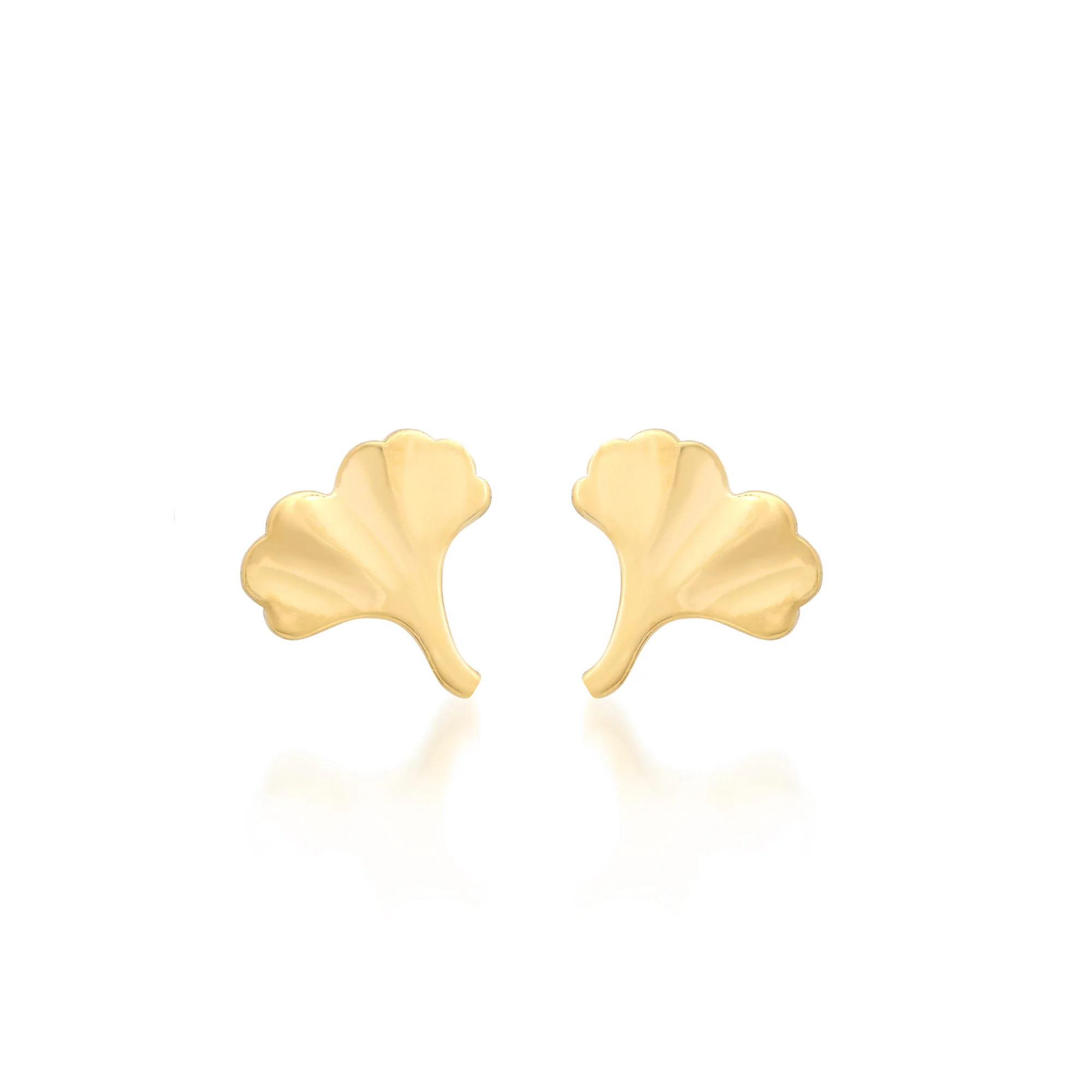 Ginkgo Leaf Studs