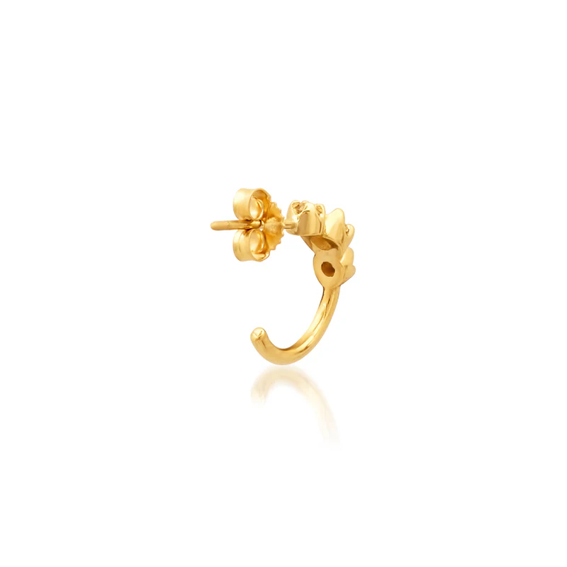 Mini Graduated Diamond Hoops - Image 4