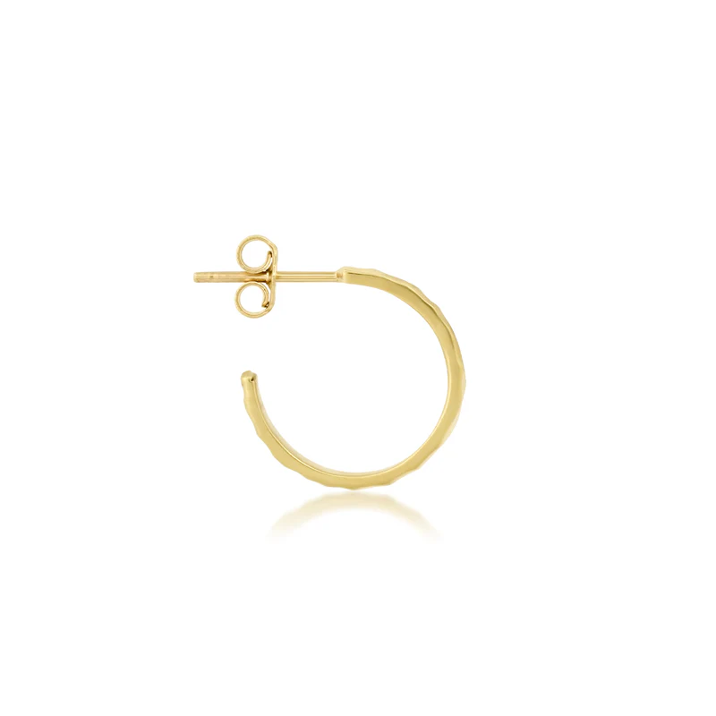 Mini Hammered Ellen Hoops - Image 3