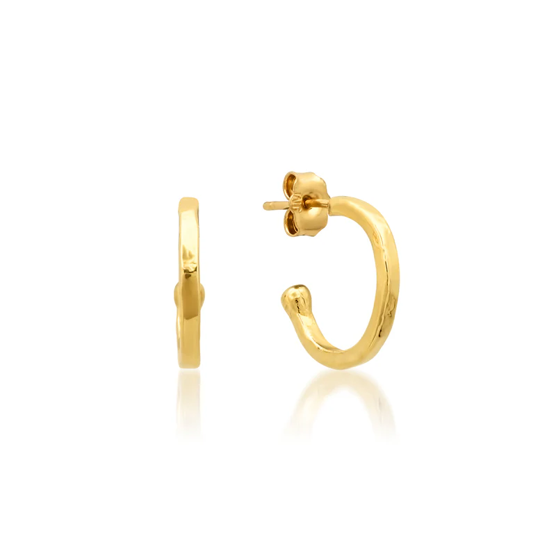 Mini Hammered Hoops - Image 2