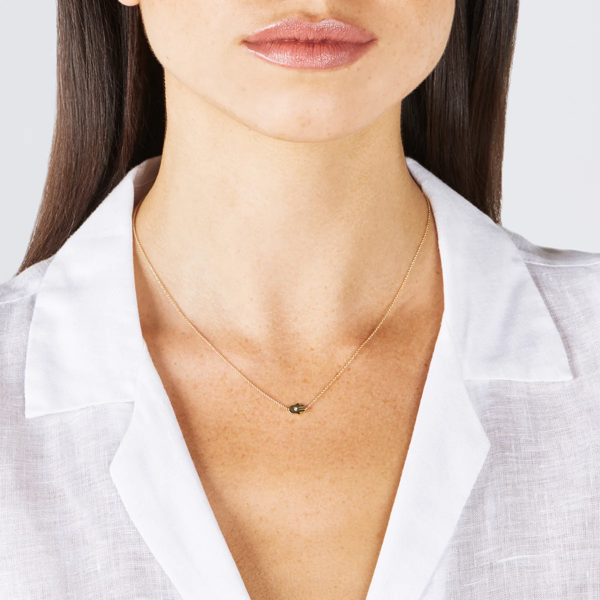 Mini Hamsa Necklace - Image 3