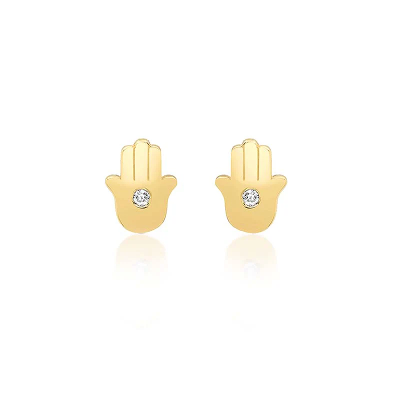 Mini Hamsa Studs