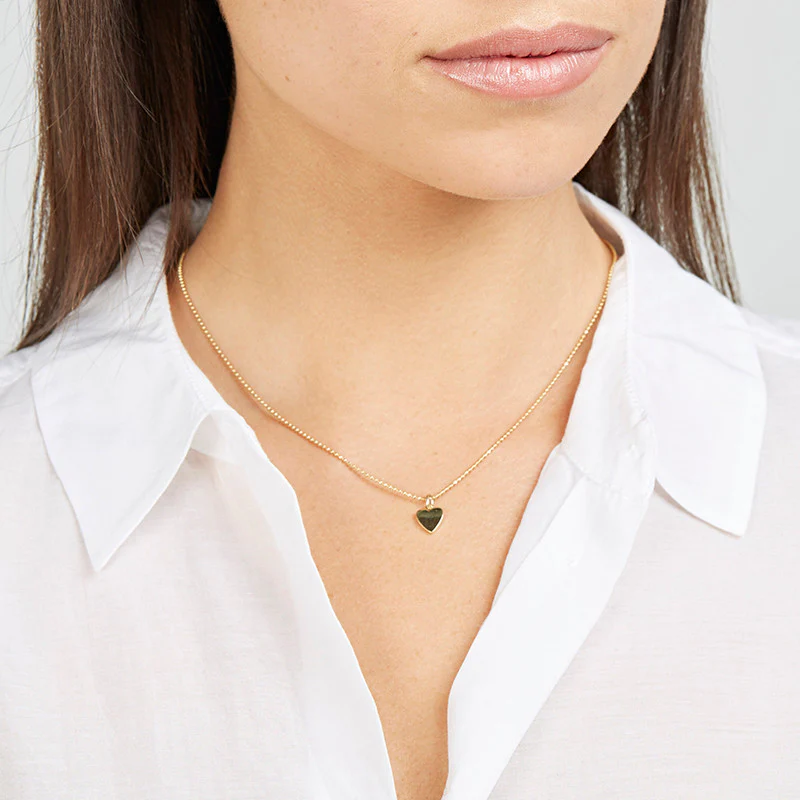 Mini Heart Charm Necklace - Image 3