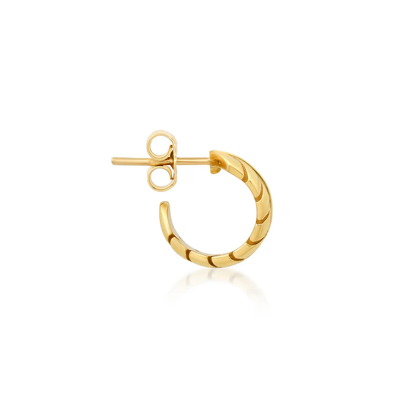 Mini Leaf Hoops - Image 3