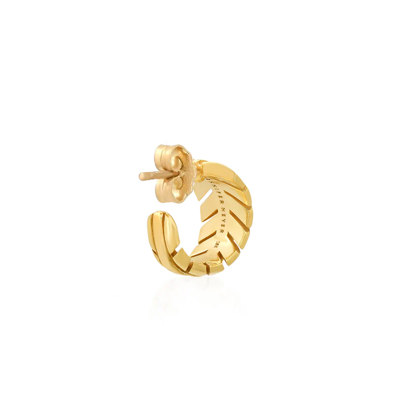 Mini Leaf Hoops - Image 4