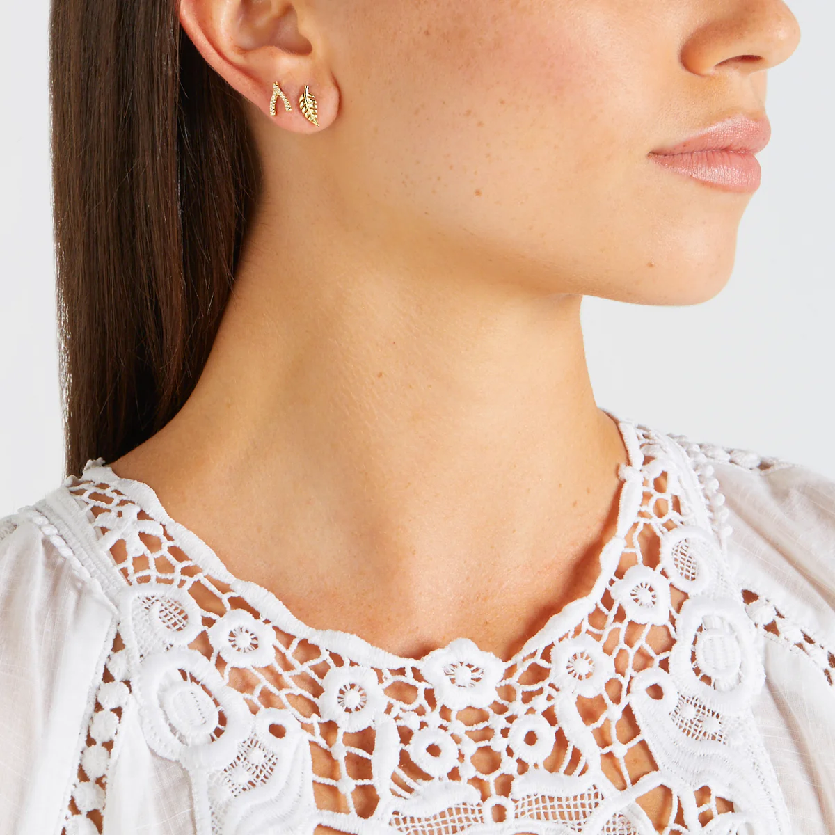 Mini Leaf Studs - Image 4