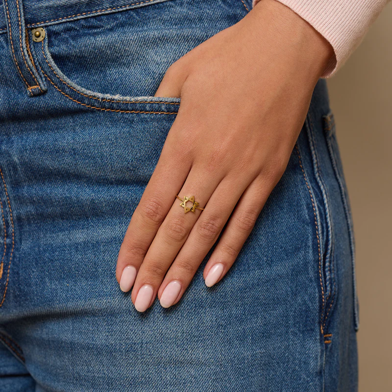 Mini Star of David Ring - Image 2