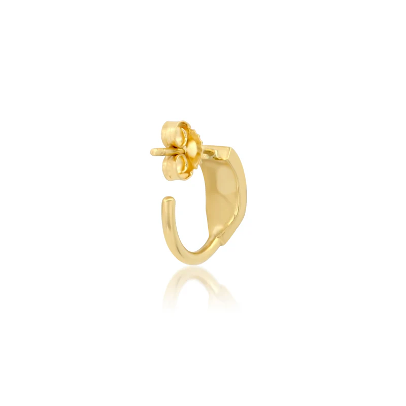 Mini Triple Diamond Row Hoops - Image 4