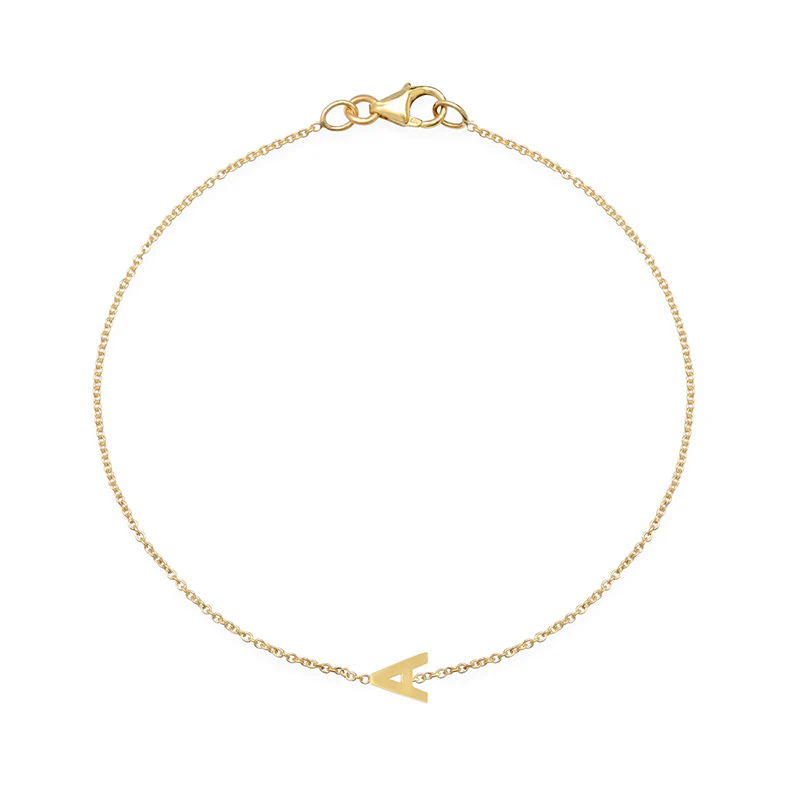Mini Uppercase Letter Bracelet