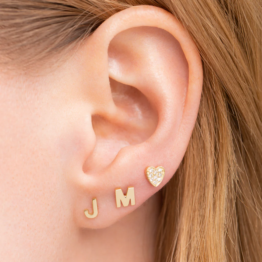 Mini Uppercase Letter Stud - Image 4