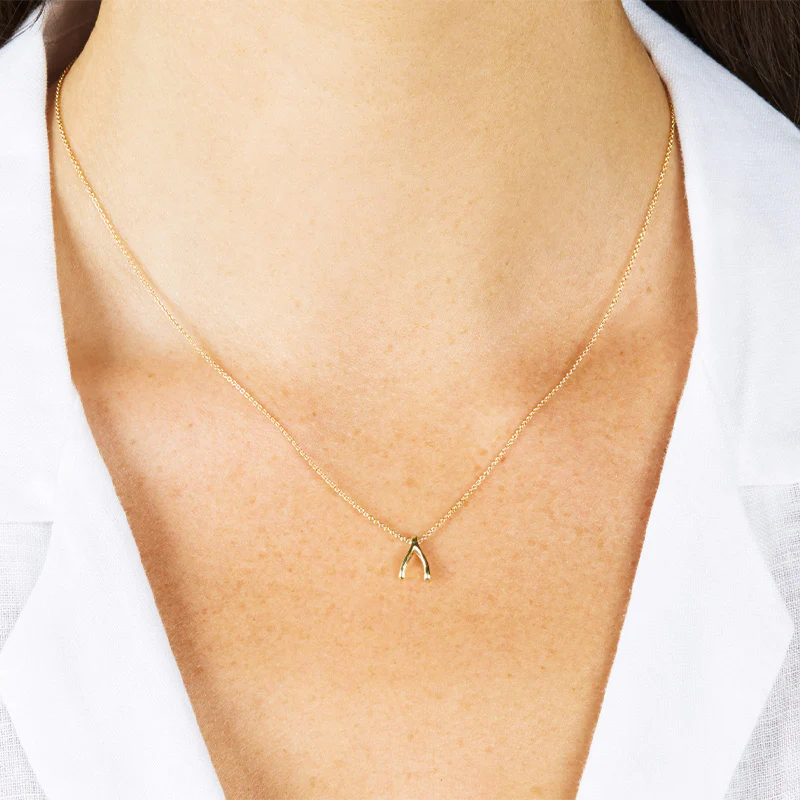 Mini Wishbone Necklace - Image 4