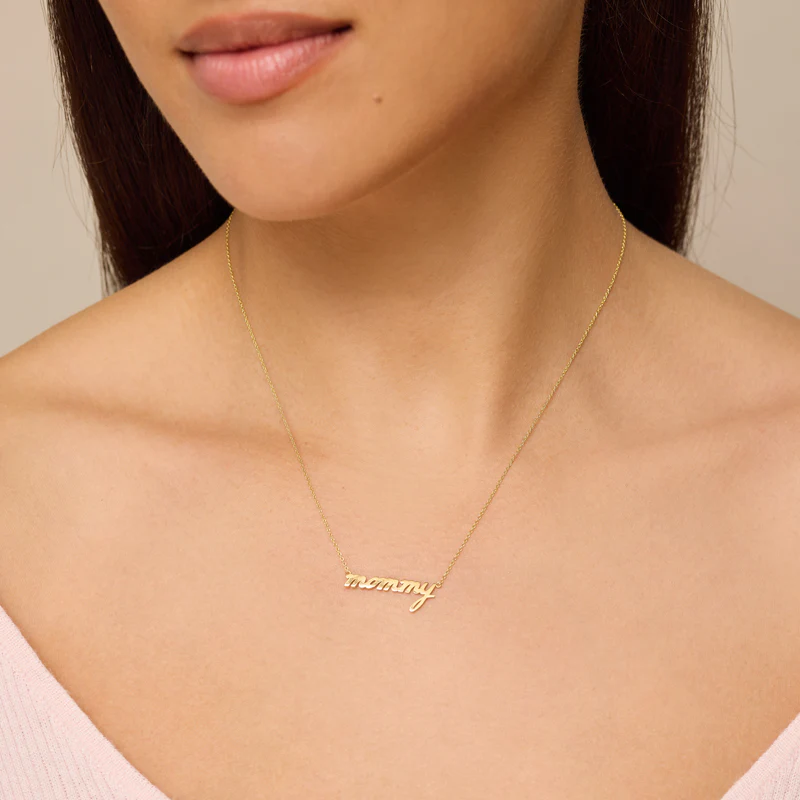 Mommy Script Necklace - Image 3