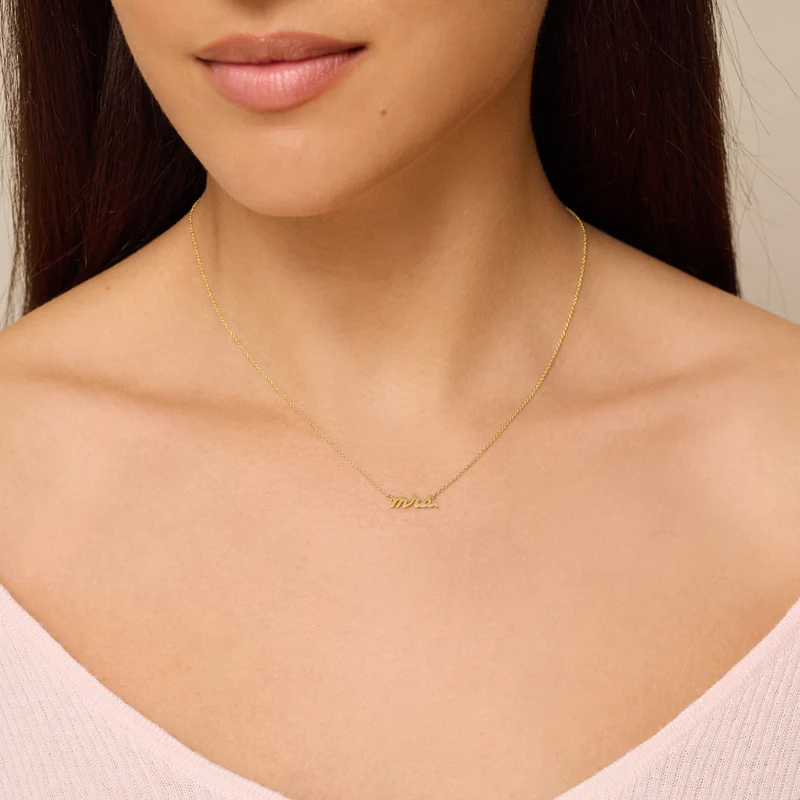 Mrs Script Necklace - Image 3