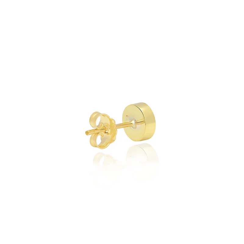 Opal Inlay Circle Studs with Diamonds - Image 3