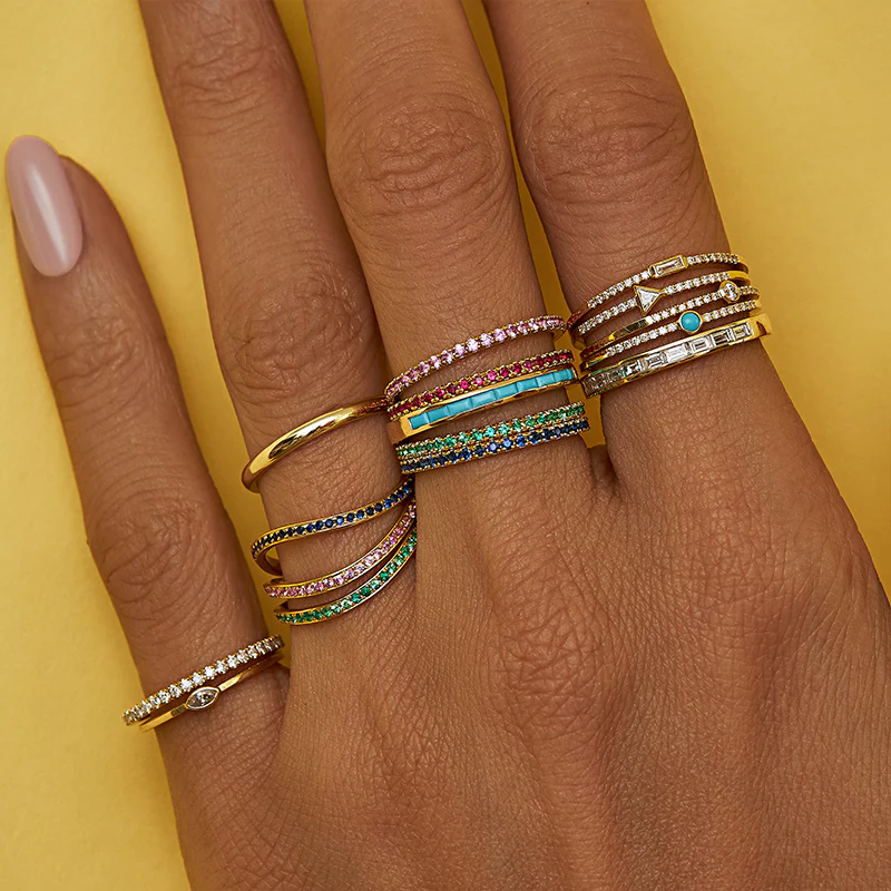 Pink Sapphire Eternity Band - Image 3