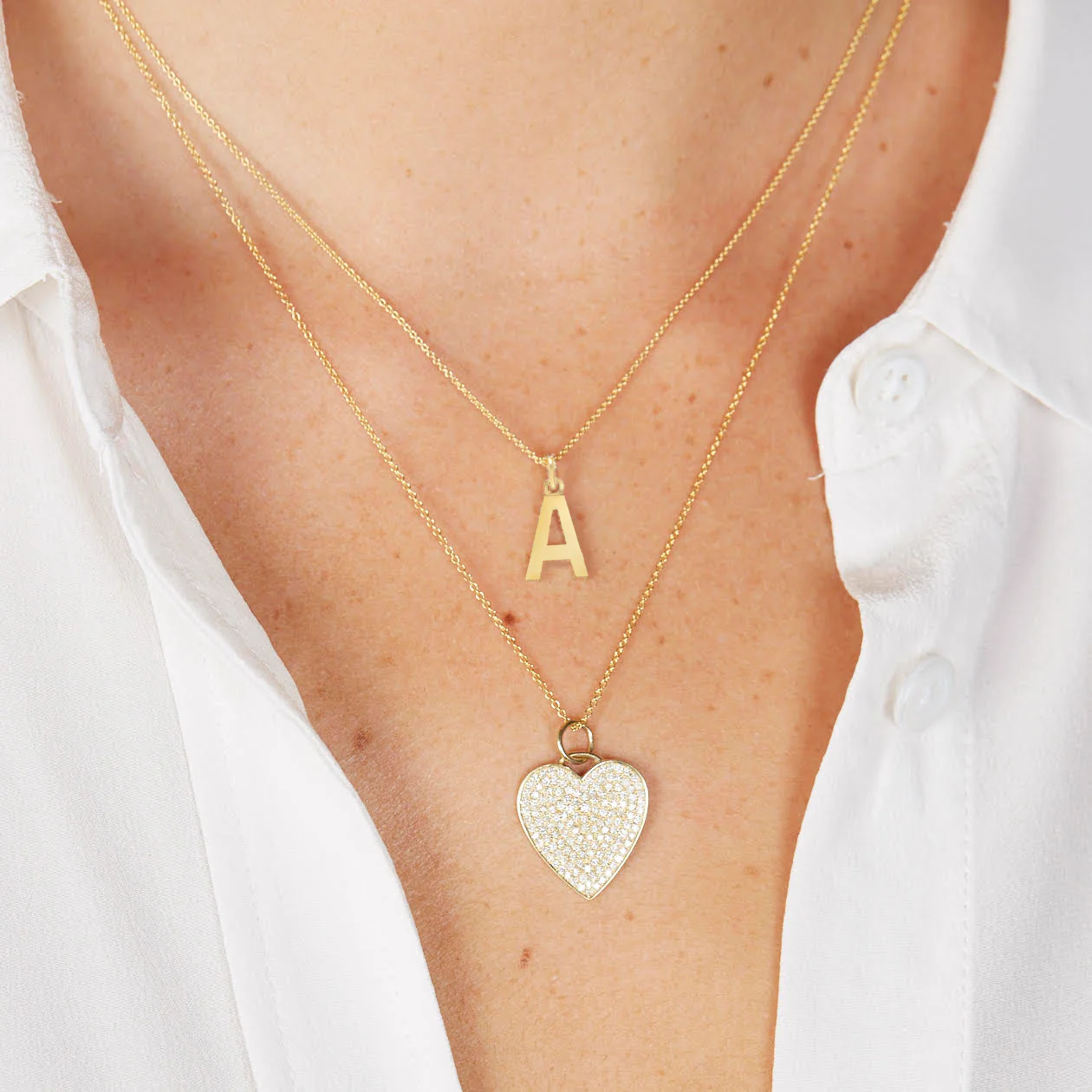 Uppercase Letter Necklace - Image 4