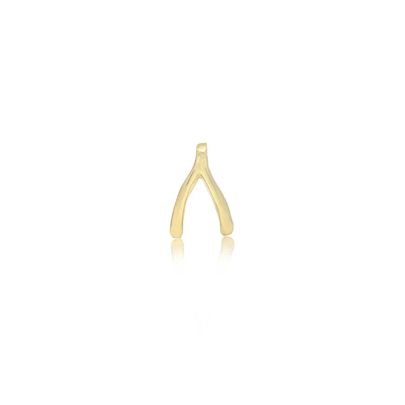 Single Mini Wishbone Stud