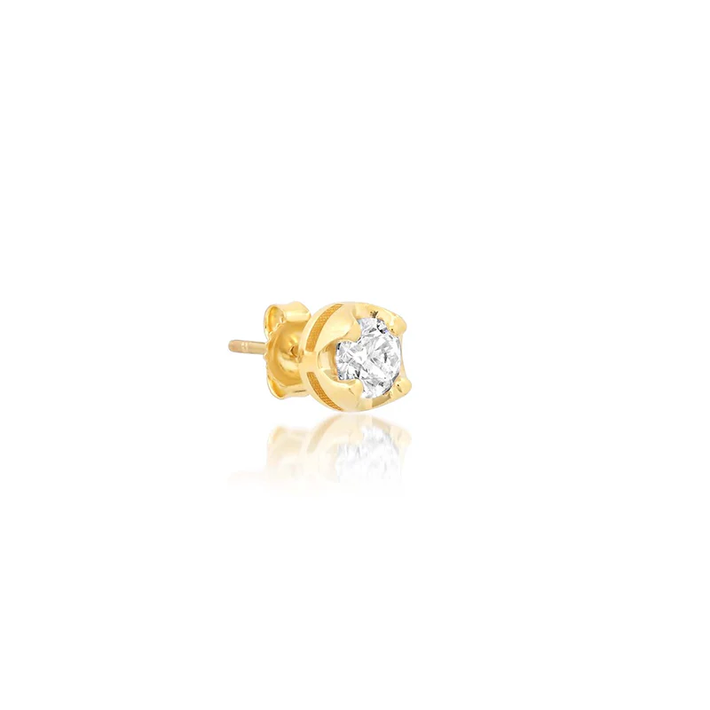 Single Small Illusion Set Diamond Stud - Image 2