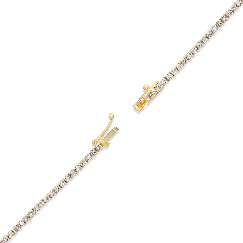 4-Prong Diamond Tennis Necklace - Image 4