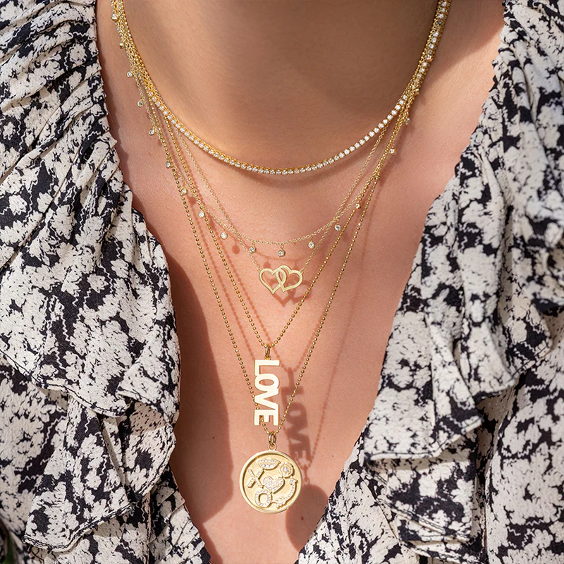 4-Prong Diamond Tennis Necklace - Image 6