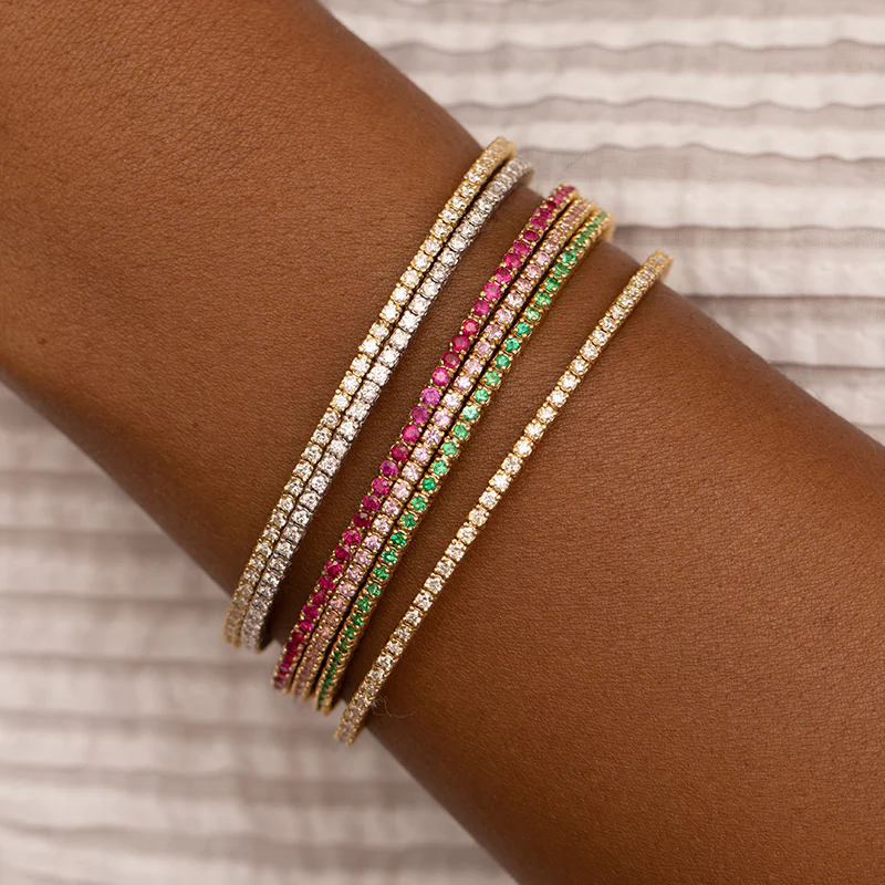 4-Prong Diamond Tennis Cuff - Image 3