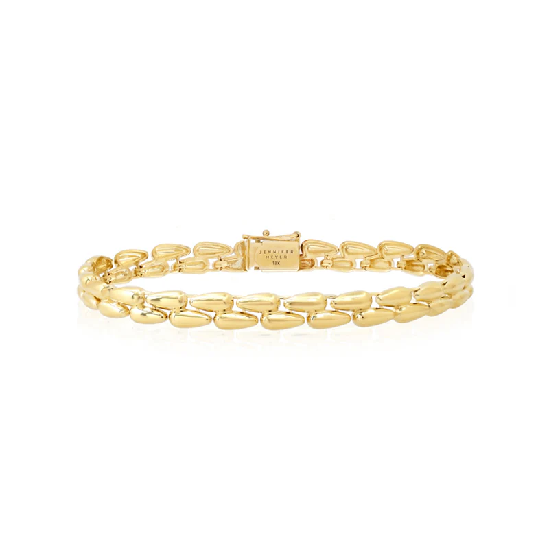 Small Double Dome Tennis Bracelet