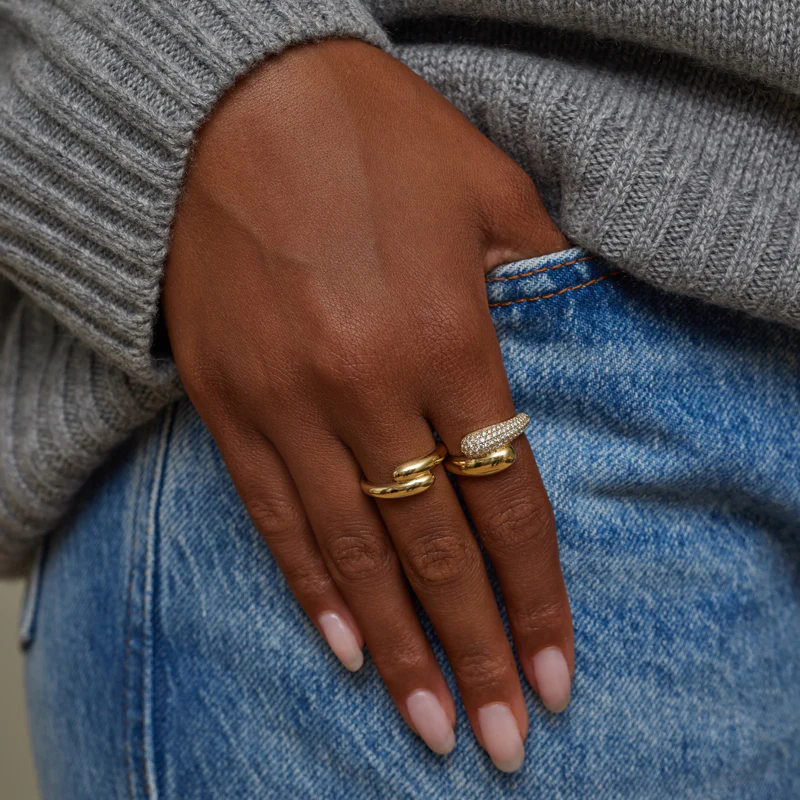 Small Double Dome Ring - Image 6