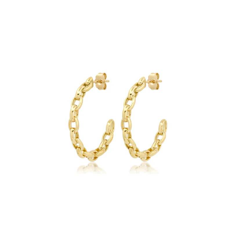 Small Edith Link Hoops