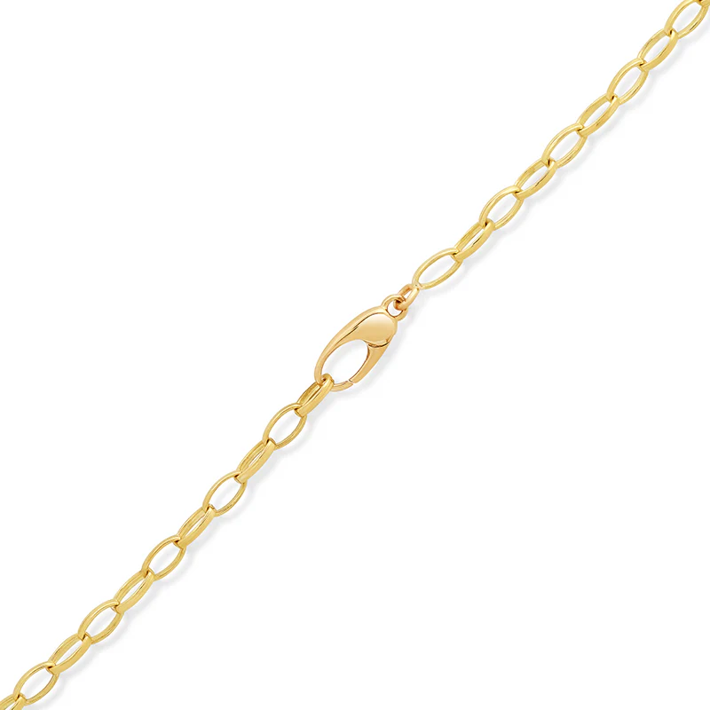 Small Edith Link Necklace with Mini 70s Heart Accents - Image 3