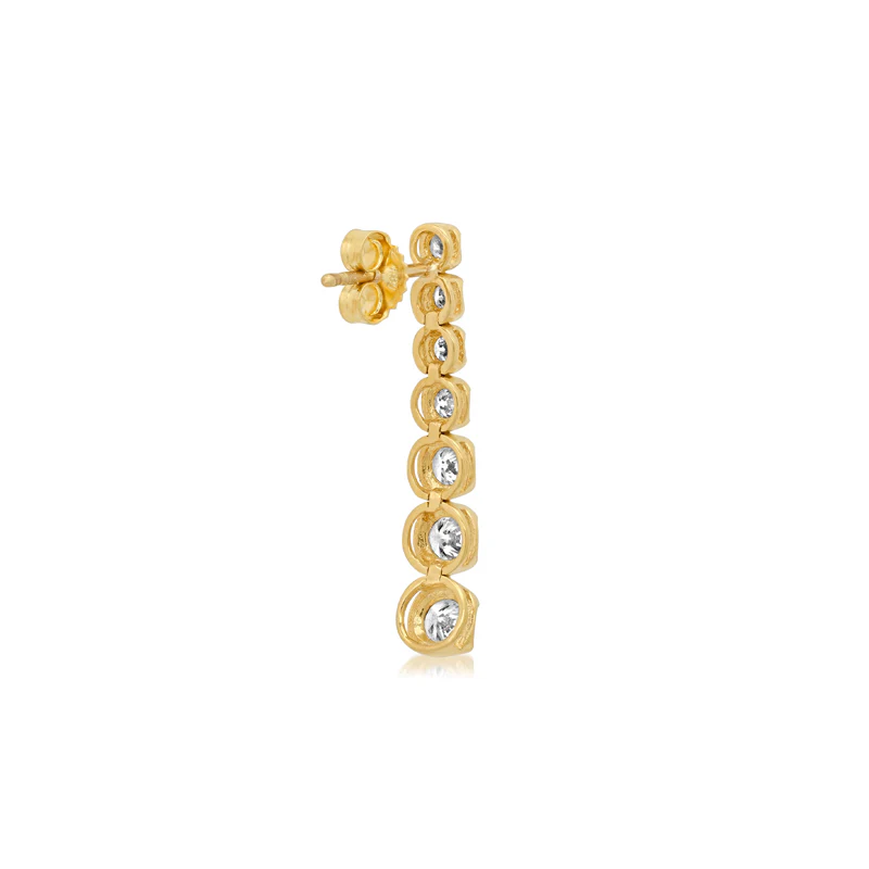 Graduated Diamond Tennis Studs - Image 2