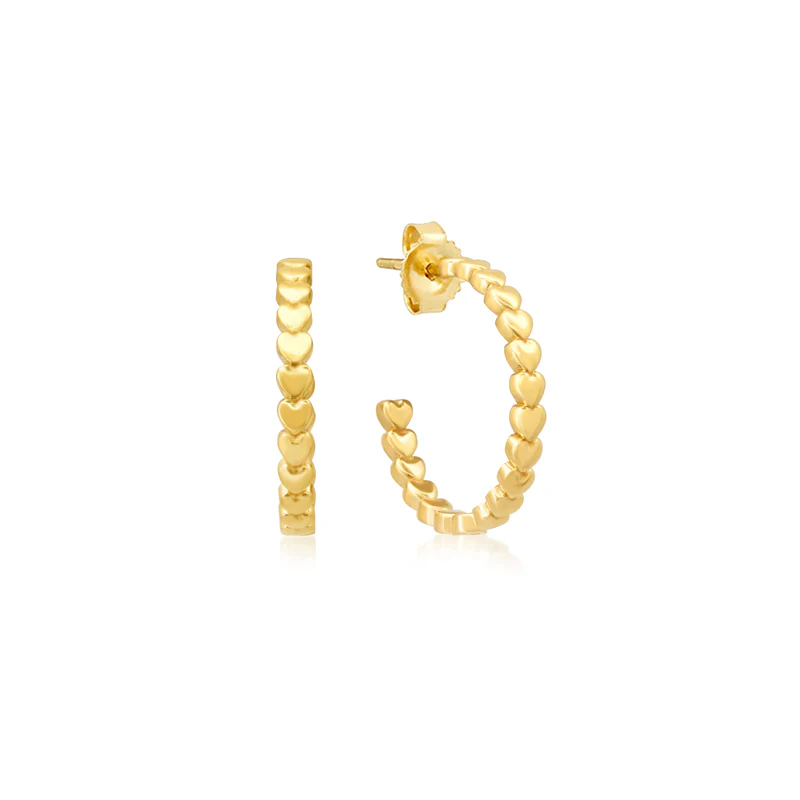 Small Heart Hoops - Image 2