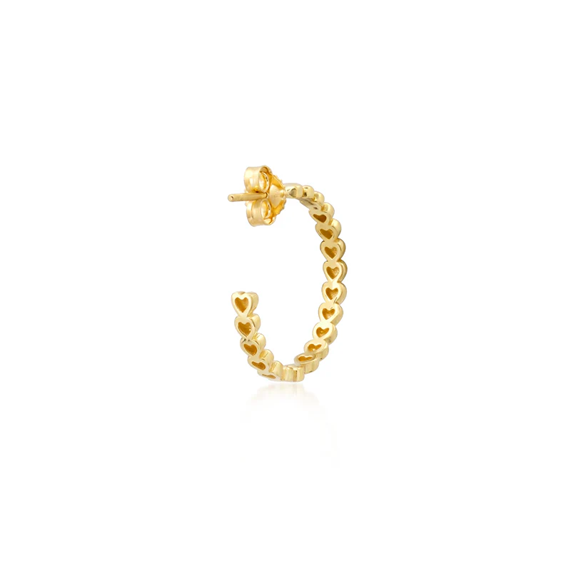 Small Heart Hoops - Image 4