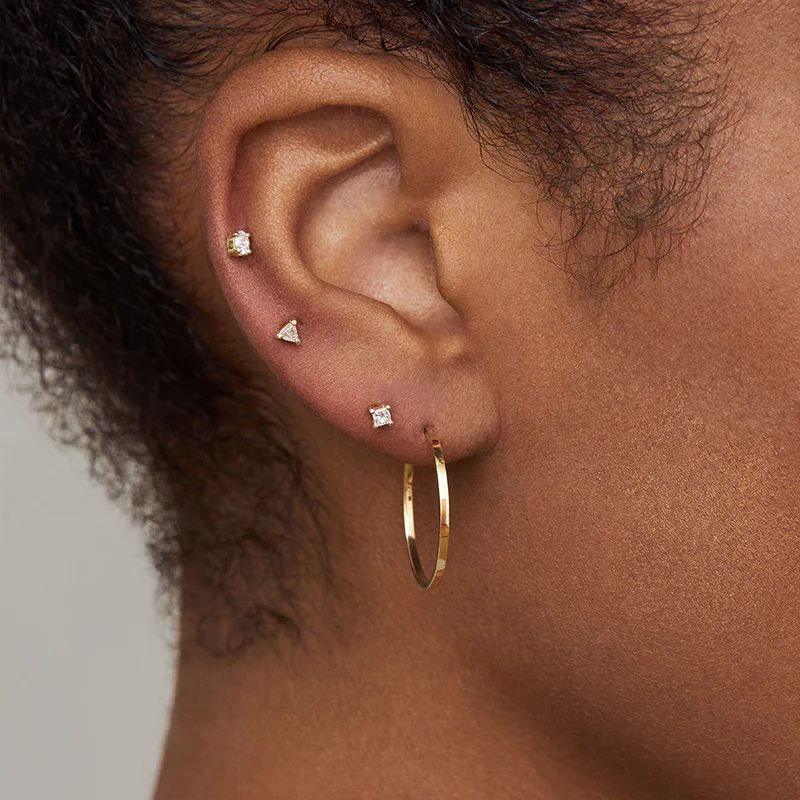 Small Thin Hoops - Image 5