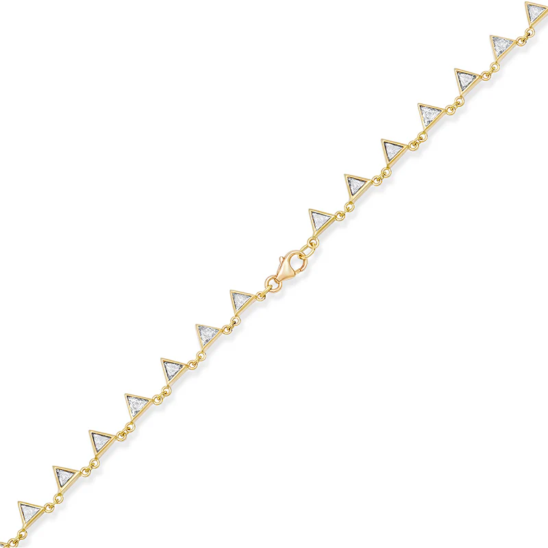 Trillion Cut Diamond Necklace - Image 3
