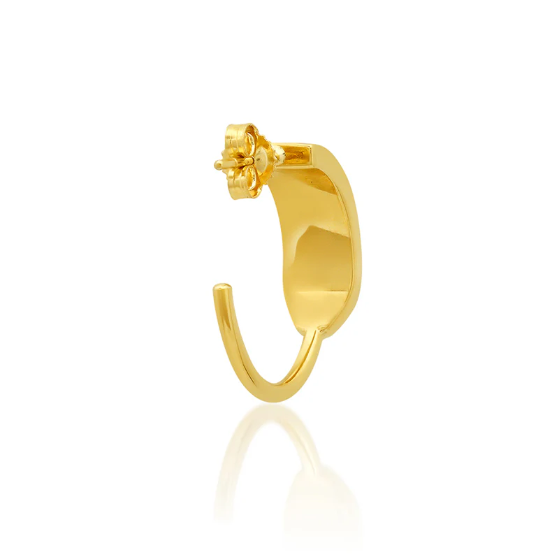 Small Triple Diamond Row Hoops - Image 4