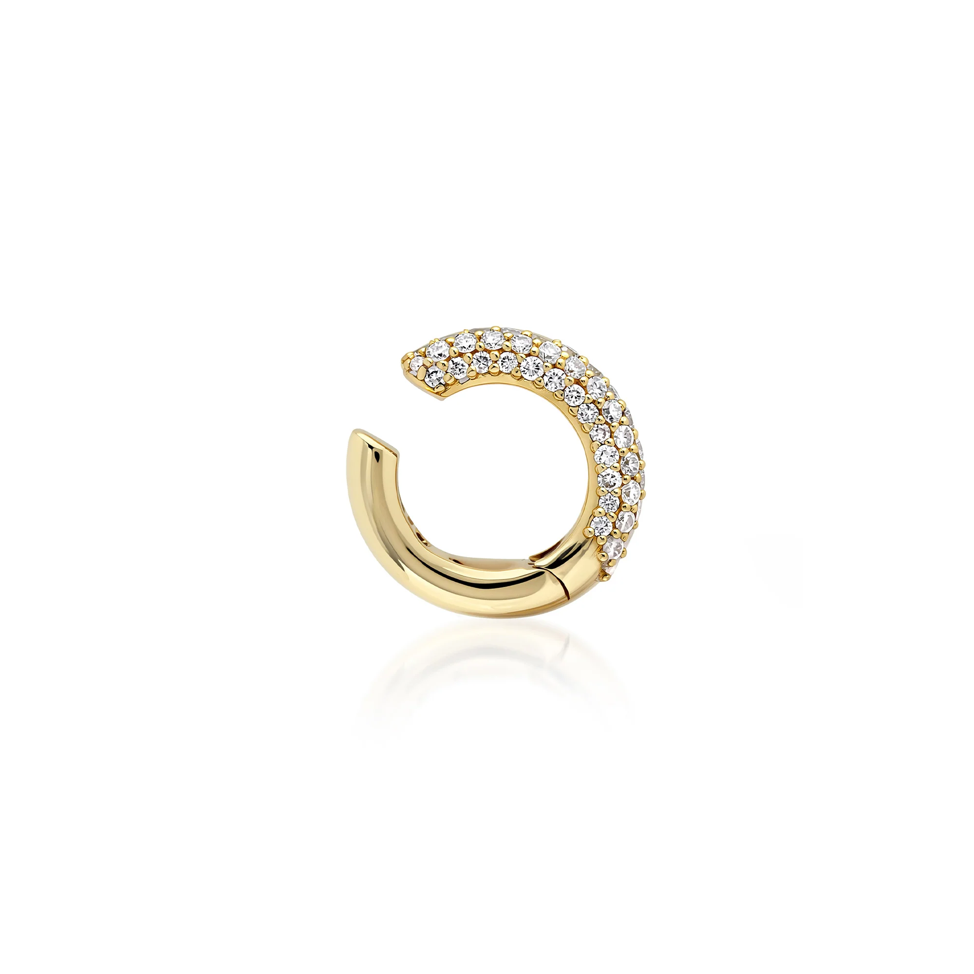 Single Diamond Ear Cuff - Image 3