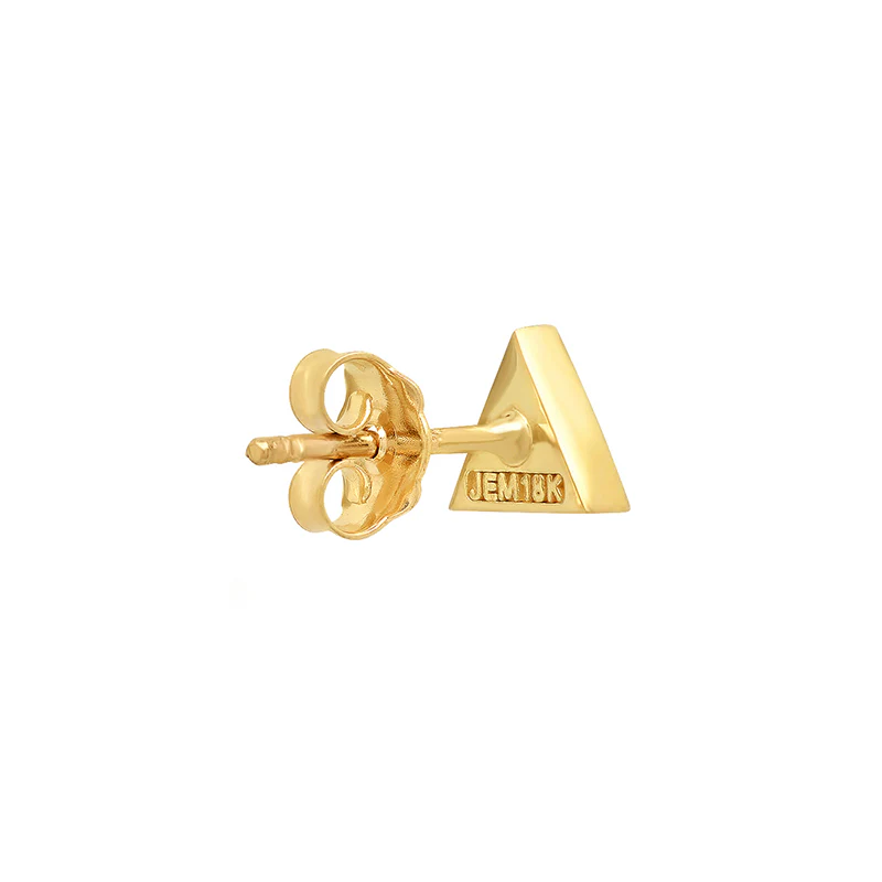 Turquoise Inlay Triangle Studs - Image 3