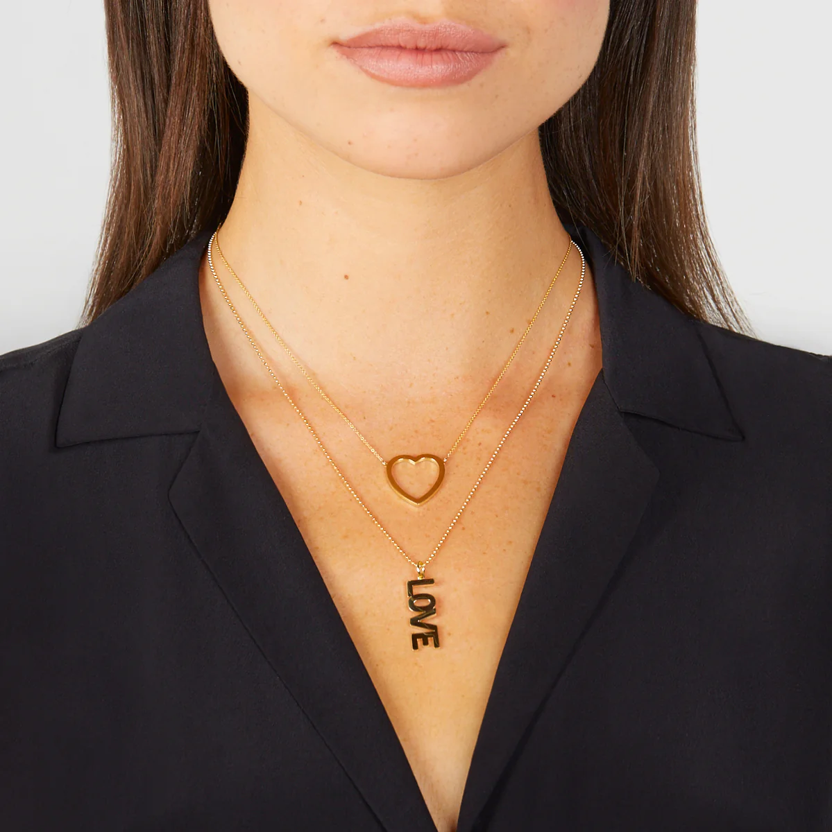 Uppercase Love Pendant Necklace - Image 3
