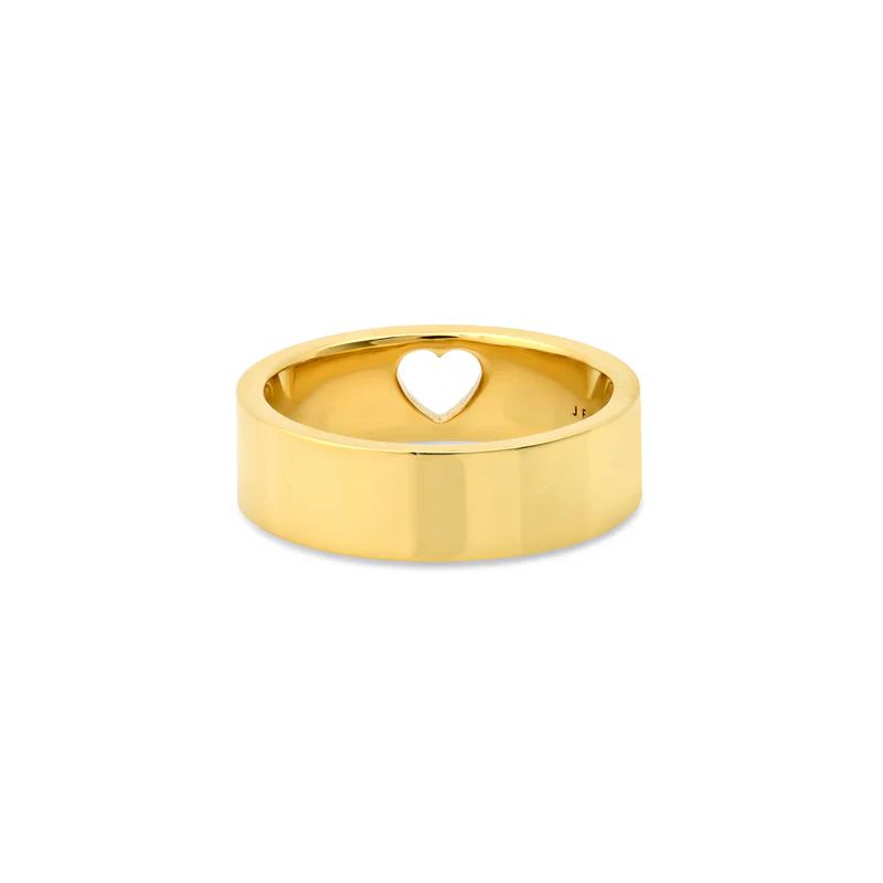 Wide Ellen Band with Open Heart Detail - Image 3